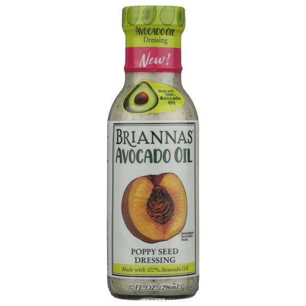 BRIANNAS: Avocado Oil Poppy Seed Dressing, 10 fo