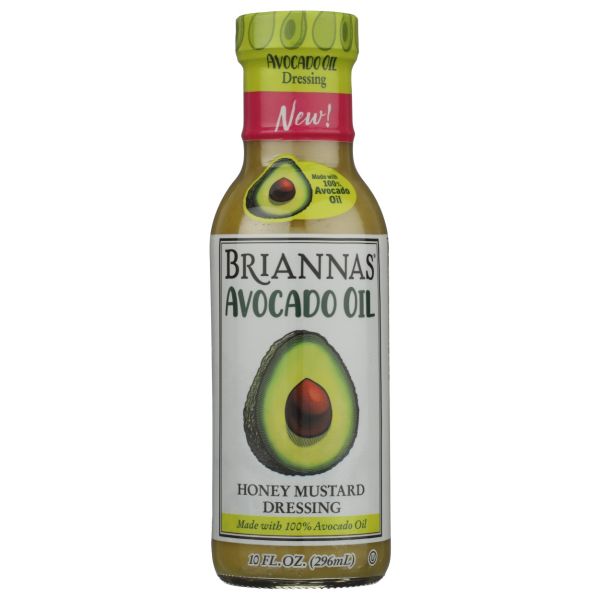BRIANNAS: Avocado Oil Honey Mustard Dressing, 10 fo