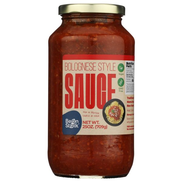 BEANSTALK BRANDS: Vegan Bolognese Style Sauce, 25 oz