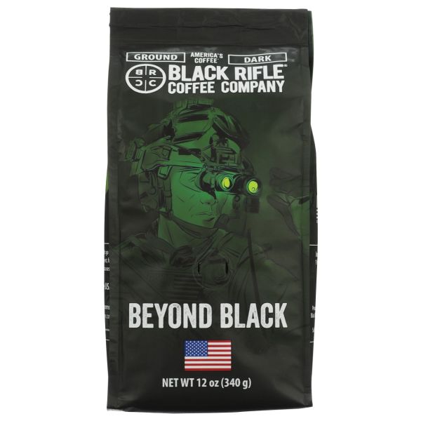 BLACK RIFLE COFFEE: Beyond Black Ground Dark Coffee, 12 oz