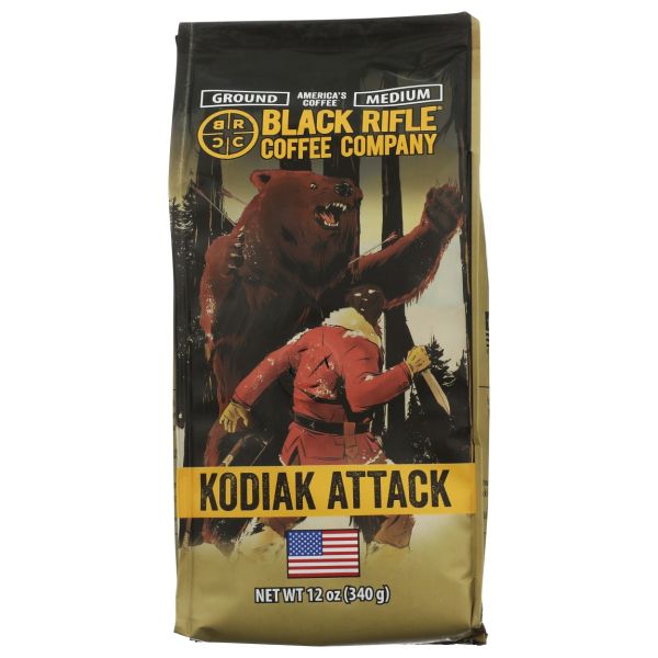 BLACK RIFLE COFFEE: Kodiak Attack Ground Coffee, 12 oz