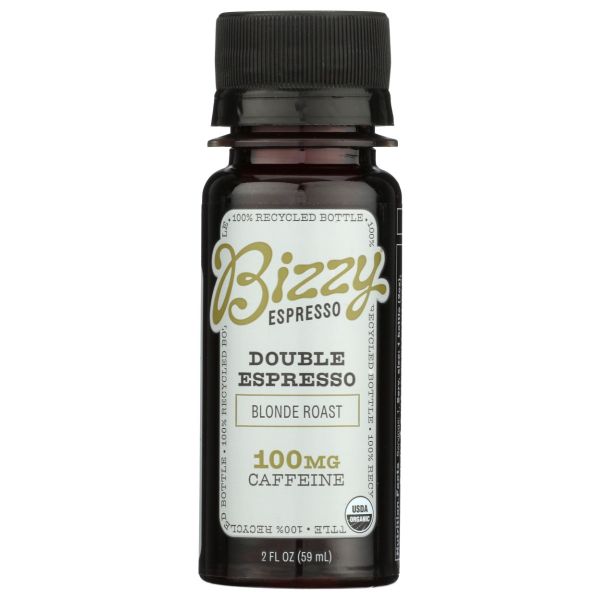 BIZZY COFFEE: Double Espresso Blonde Roast Shot, 2 fo