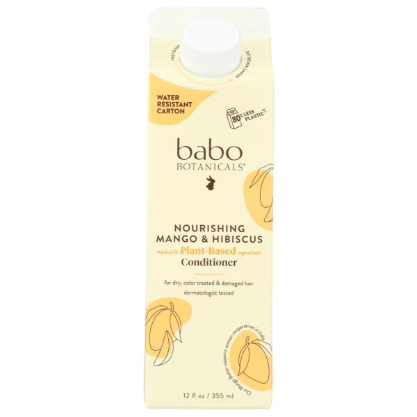 BABOBOTANI: Nourishing Mango Hibiscus Conditioner, 12 fo