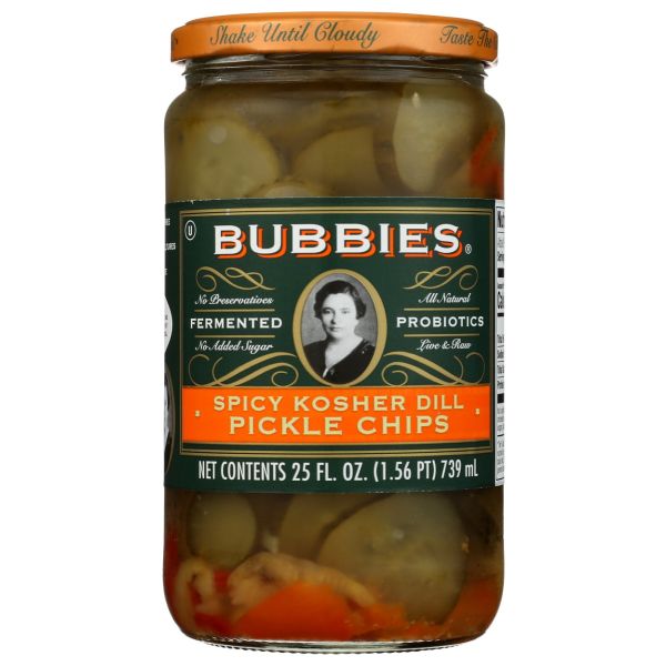 BUBBIES: Spicy Kosher Dill Pickles, 25 fo