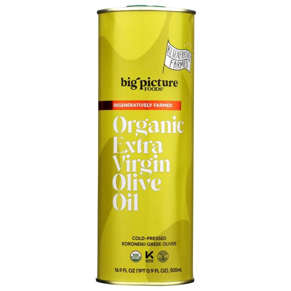 BIG PICTURE FOODS: Organic Extra Virgin Olive Oil, 16.9 fo