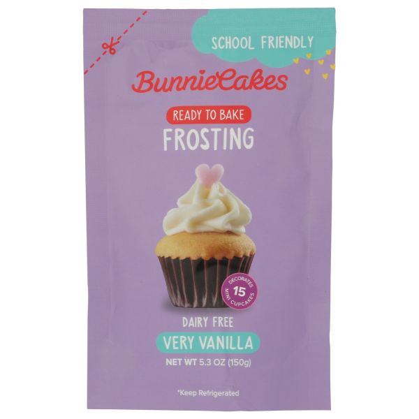 BUNNIE CAKES: Ready to Bake Very Vanilla Frosting, 5.3 oz