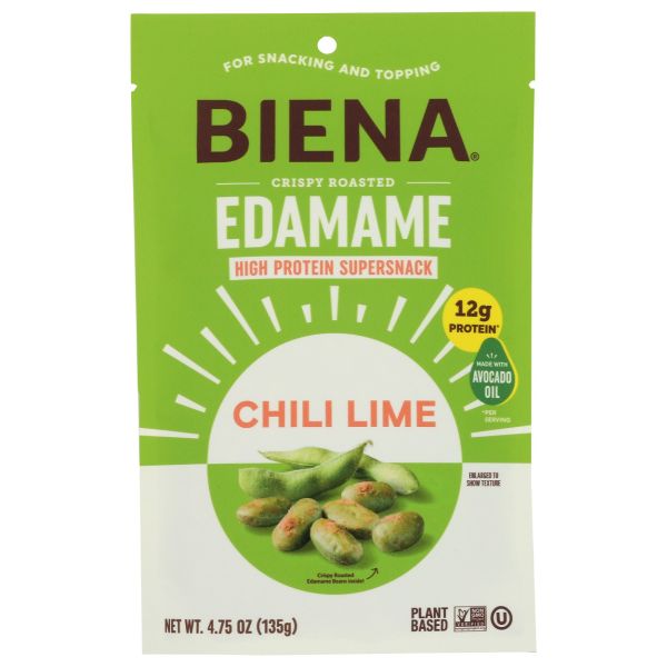 BIENA: Chili Lime Roasted Edamame, 4.75 oz