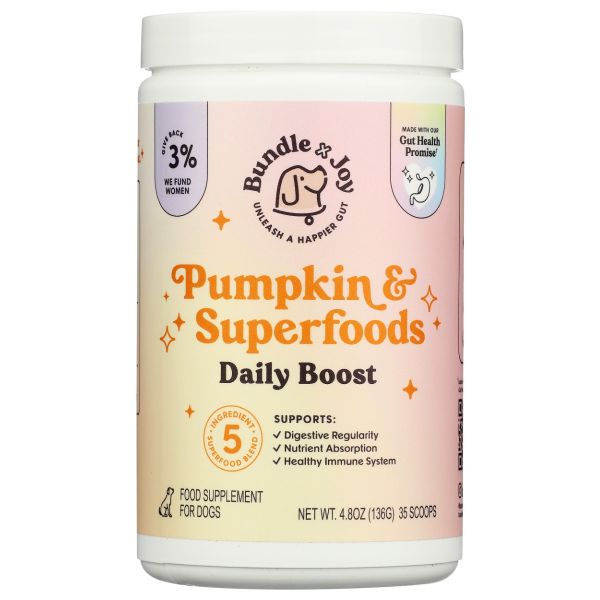 BUNDLE X JOY: Pumpkin and Superfoods Daily Boost Powder, 4.8 oz