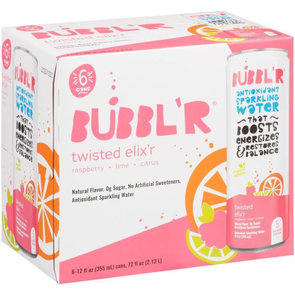 BUBBLR: Twisted Elixr Beverage 6 Count, 72 fo