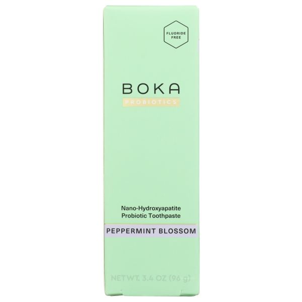 BOKA: Peppermint Blossom Probiotic Nanohydroxyapatite Toothpaste, 3.4 oz