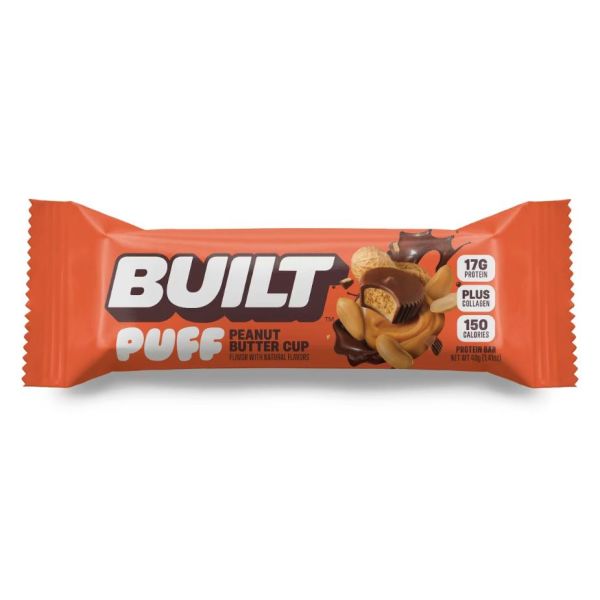 BUILT BAR: Peanut Butter Puff Cup Bar, 1.41 oz