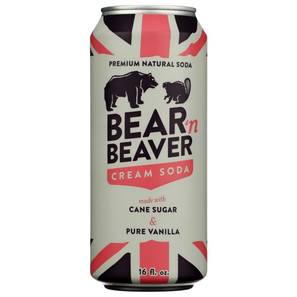 BEARNBEAVER: Cream Soda, 16 fo