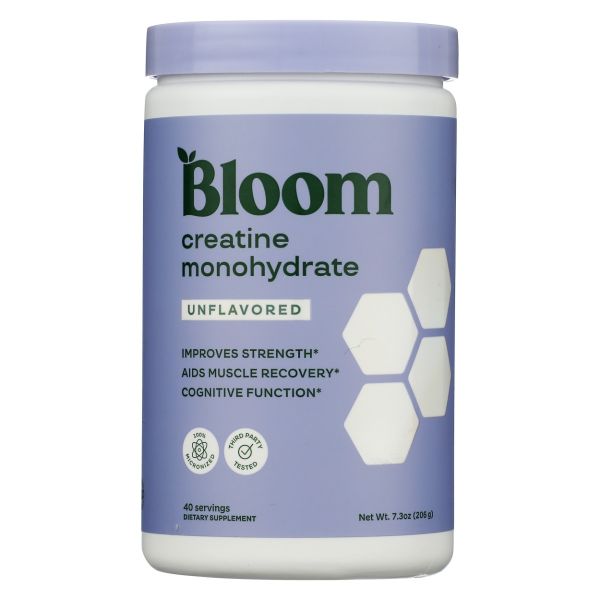 BLOOM NUTRITION: Creatine Monohydrate Unflavored, 7.3 oz