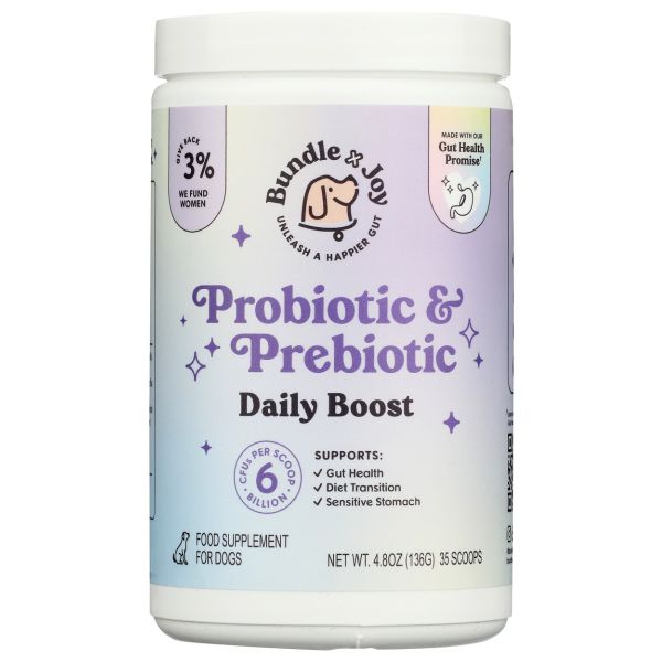 BUNDLE X JOY: Probiotic and Prebiotic Daily Boost Powder, 4.8 oz