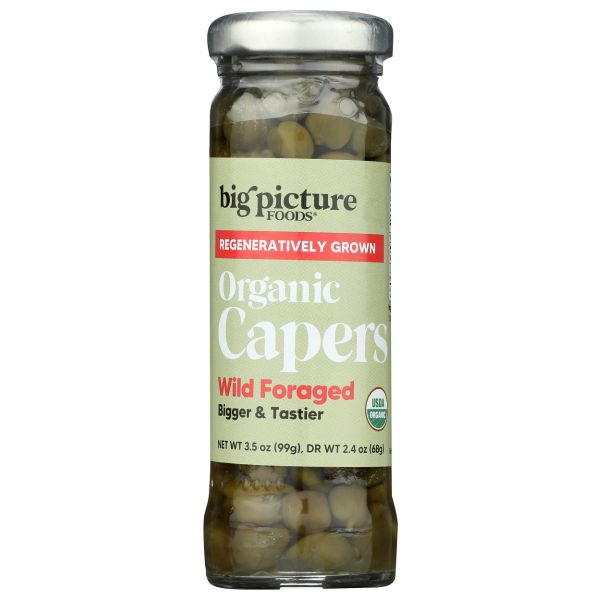 BIG PICTURE FOODS: Organic Wild Foraged Capers, 3.5 oz