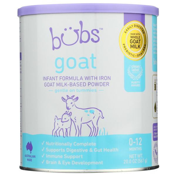 AUSSIE BUBS: Bubs Goat Milk Infant Formula, 20 oz
