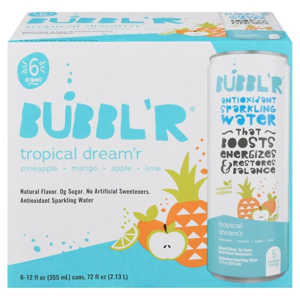 BUBBLR: Tropical Dreamr Beverage 6 Count, 72 fo