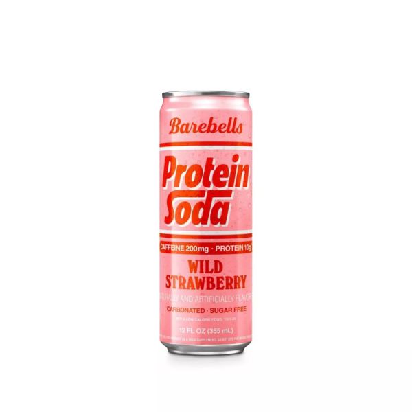 BAREBELLS: Wild Strawberry Protein Soda, 12 fo