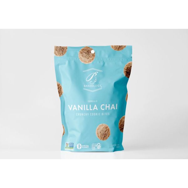 BAKEOLOGY: Vanilla Chai Cookie Bites, 5 oz