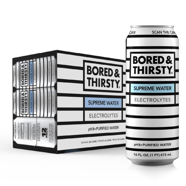 BORED AND THIRSTY: Supreme Still Water 12 Count, 192 fo