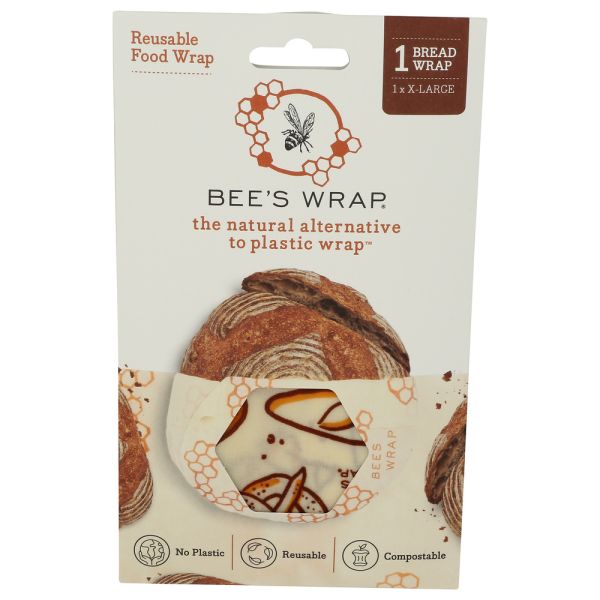 BEES WRAP: Bread Wrap Bakery Lane Design, 1 ea