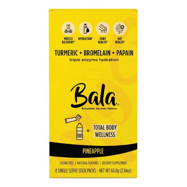BALA: Pineapple Enzyme Hydration Drink 8 Count, 2.14 oz