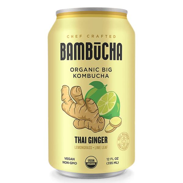 BAMBUCHA KOMBUCHA: Thai Ginger Kombucha, 12 fo