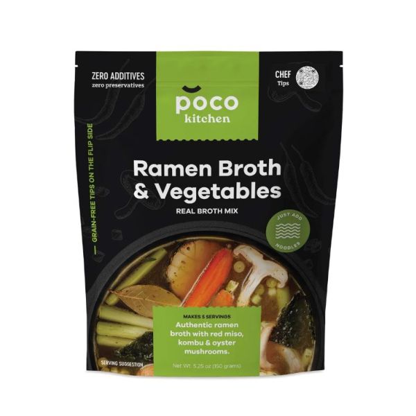 POCO KITCHEN: Ramen Broth and Vegetable Instant Powder Mix, 5.25 oz