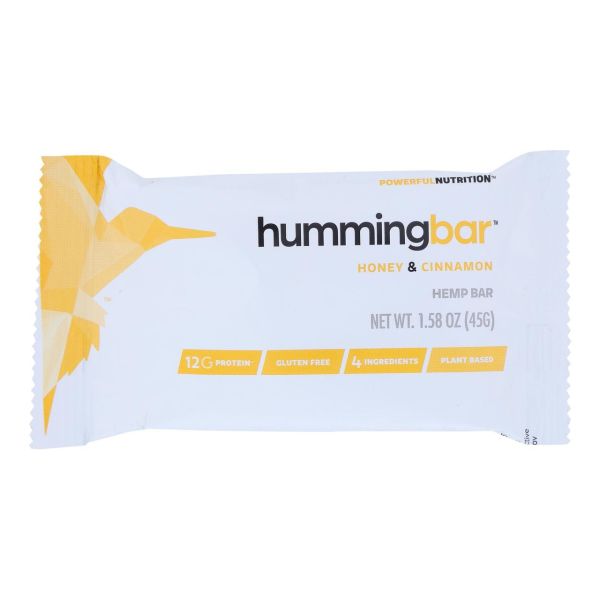HUMMING HEMP: Honey and Cinnamon Hemp Bar, 1.58 oz
