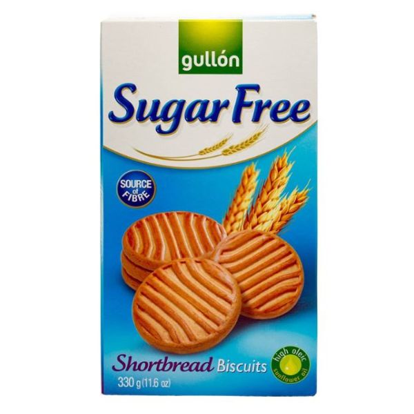 GULLON: Sugar Free Shortbread Biscuits, 11.63 oz