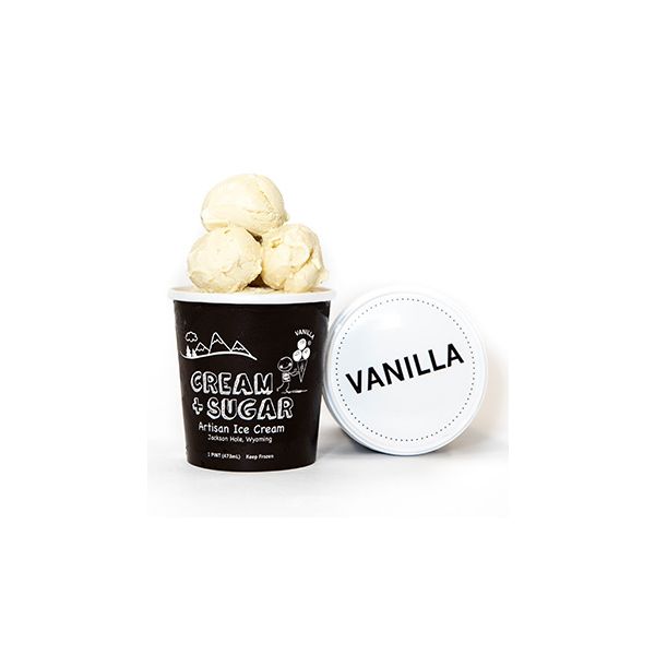 CREAM AND SUGAR: Ice Cream Vanilla, 16 oz