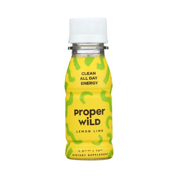PROPER WILD: Clean All Day Energy Shots Lemon Lime, 2.5 fo