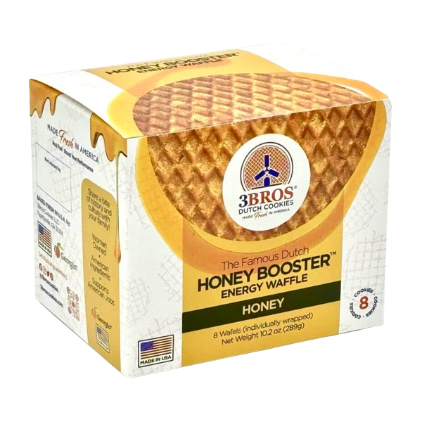 3BROS: Honey Booster Energy Waffles 8Pc, 10.2 oz