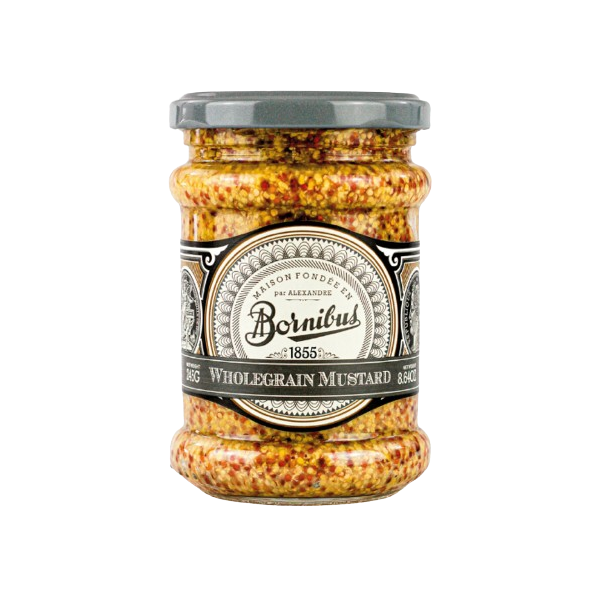 BORNIBUS: Wholegrain Mustard, 8.64 oz