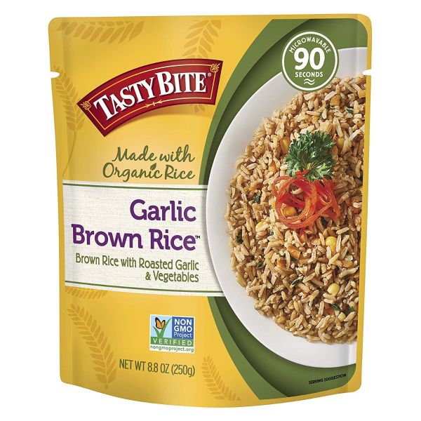TASTY BITE: Roasted Garlic Brown Rice, 8.8 oz