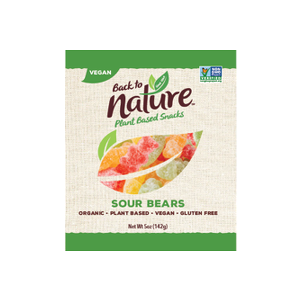 BACK TO NATURE: Gummy Bear Sour Assrt, 5 oz