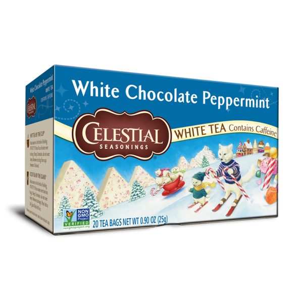CELESTIAL SEASONINGS: White Chocolate Peppermint, 20 bg