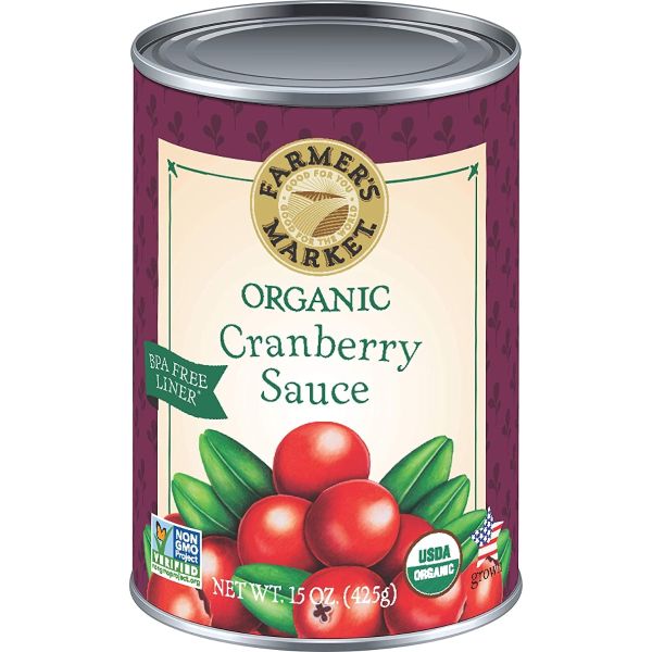 FARMERS MARKET FOODS: Cranberry Sauce Organic, 15 oz