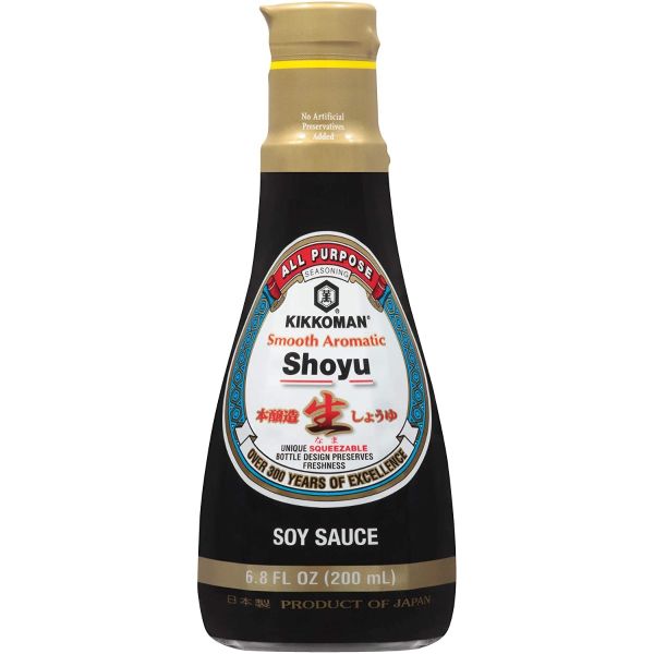 KIKKOMAN: Sauce Soy Aromatic Smooth, 6.8 fo