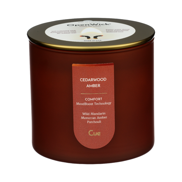 CUE: Cedarwood Amber Candle, 14 oz