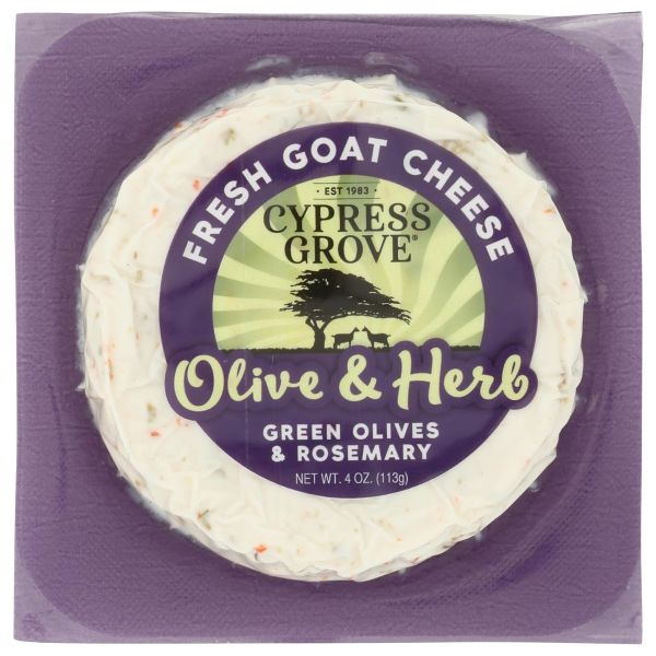 CYPRESS GROVE: Olive and Herb Fresh Goat Cheese, 4 oz