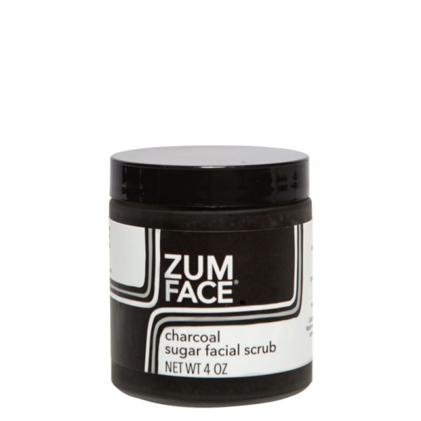 ZUM: Charcoal Zum Face Sugar Facial Scrub, 4 oz