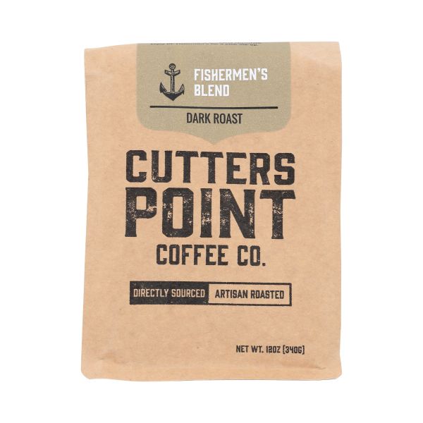 CUTTERS POINT COFFEE CO: Fishermens Blend Ground Coffee, 12 oz