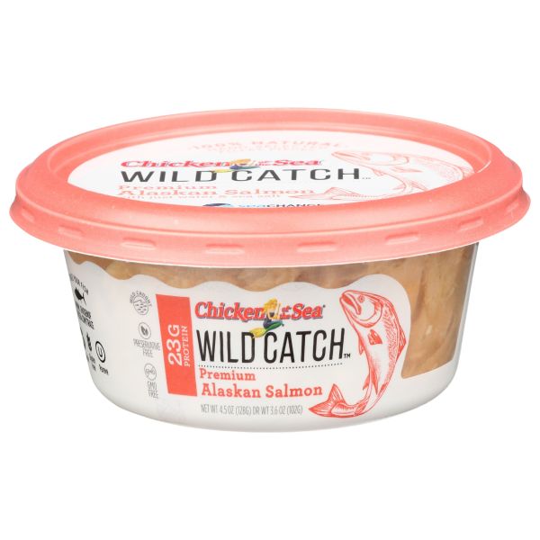 CHICKEN OF THE SEA: Wild Catch Premium Alaskan Salmon, 4.5 oz