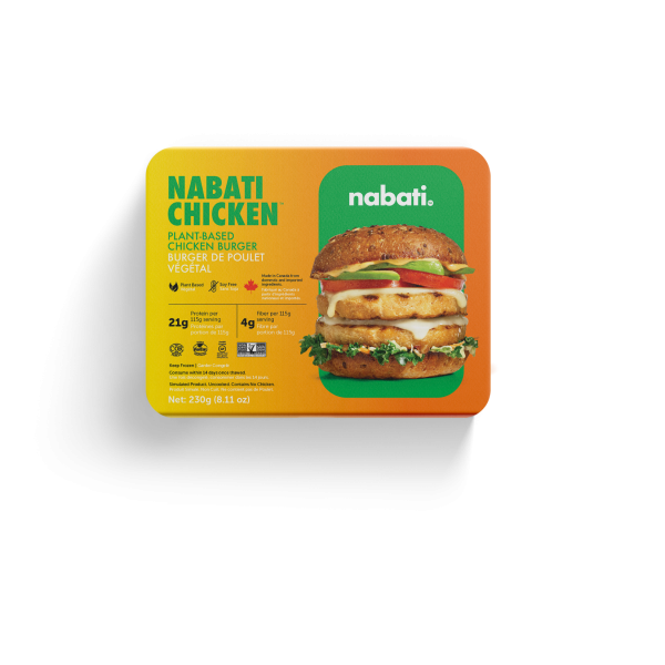 NABATI: Plant Based Chickn Burger, 8.11 oz