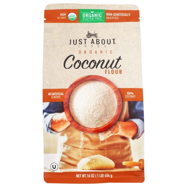 JUST ABOUT FOODS: Organic Coconut Flour, 1 lb