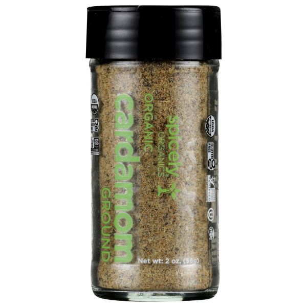SPICELY ORGANICS: Organic Cardamom Ground Jar, 2 oz