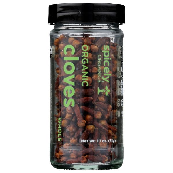 SPICELY ORGANICS: Organic Whole Clove Jar, 1.1 oz