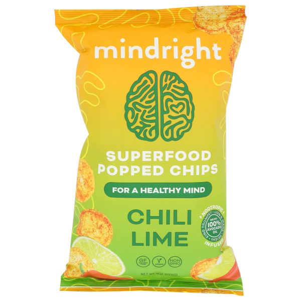 MINDRIGHT: Popped Chip Chili Lime, 4 oz