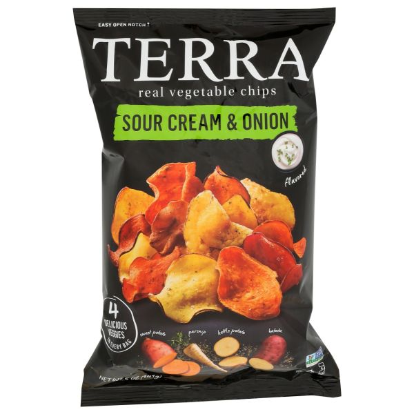 TERRA CHIPS: Sour Cream and Onion, 5 oz